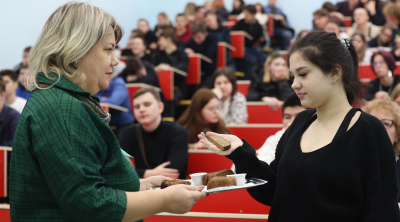 Акция "Блокадный хлеб" в СибГИУ